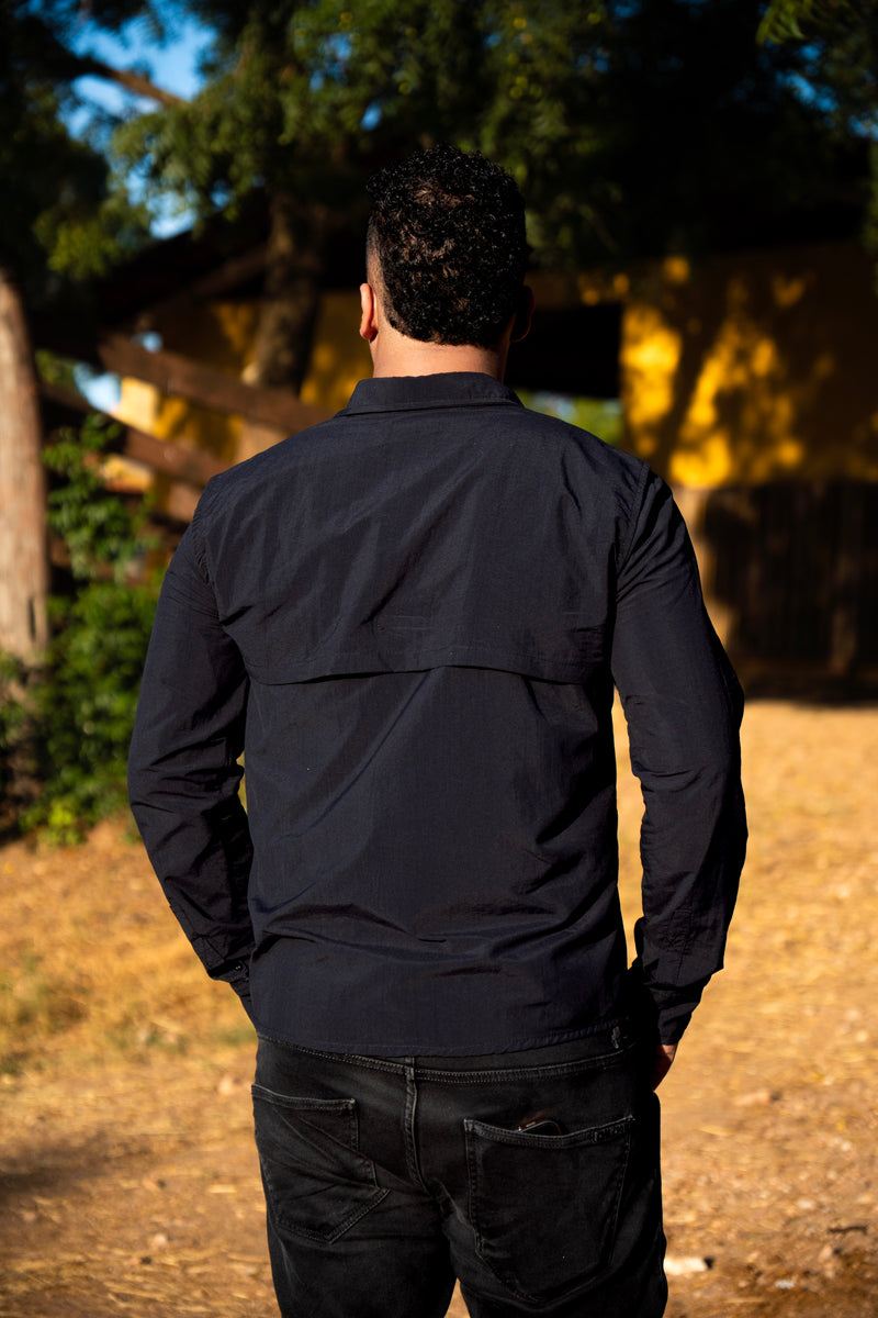 Camisa Mustang Manga Longa - Carbon