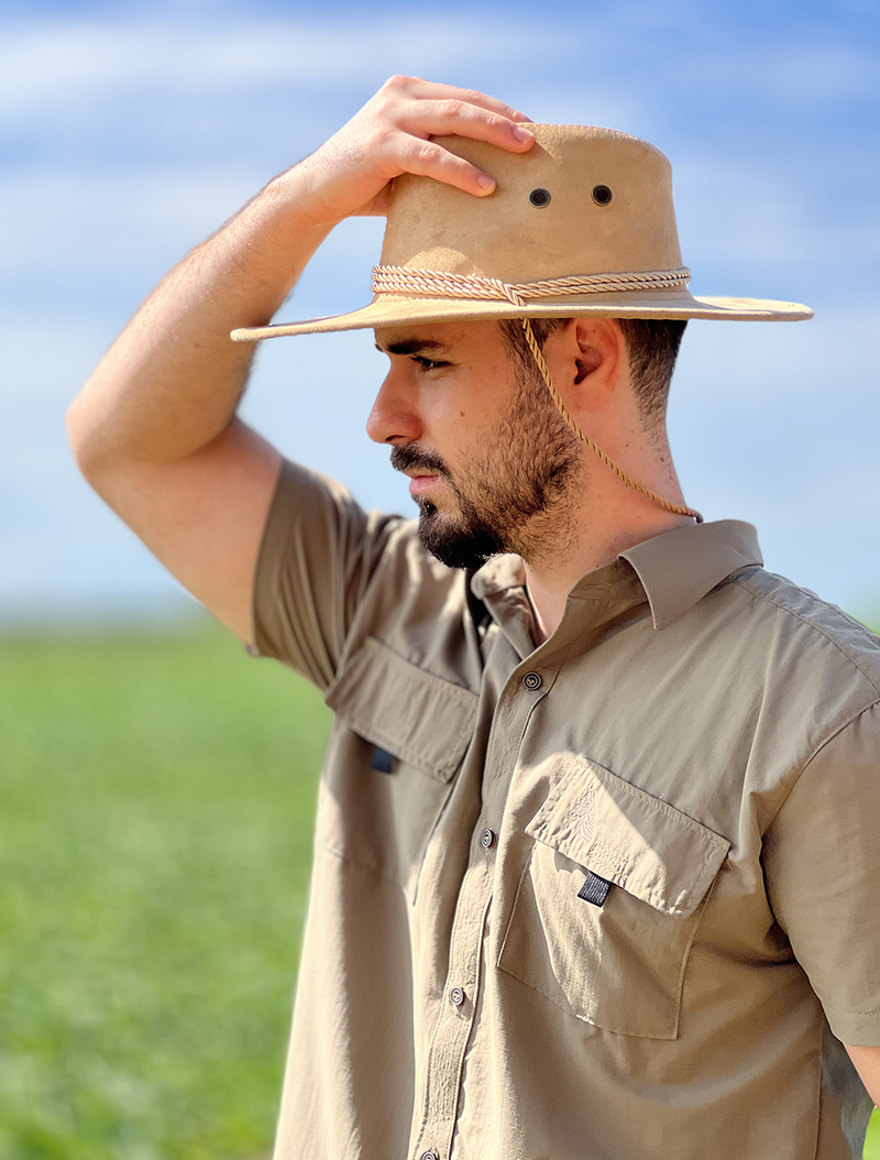 Camisa Mustang Manga Curta - Carbon