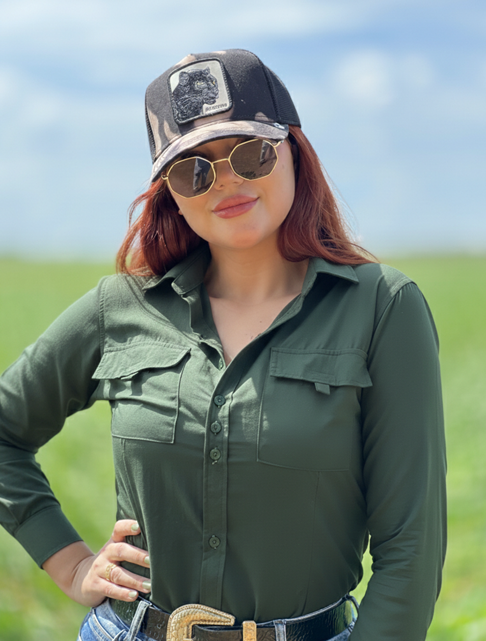 Camisa Mustang Manga Longa - Saara