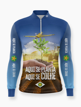 Camiseta Extreme Aqui Se Planta Aqui Se Colhe - Azul