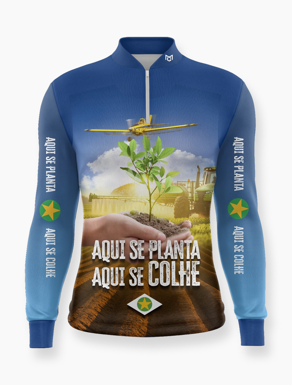 Camiseta Extreme Aqui Se Planta Aqui Se Colhe - Azul